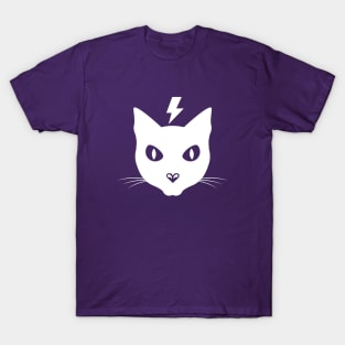 Big White Cat Face T-Shirt